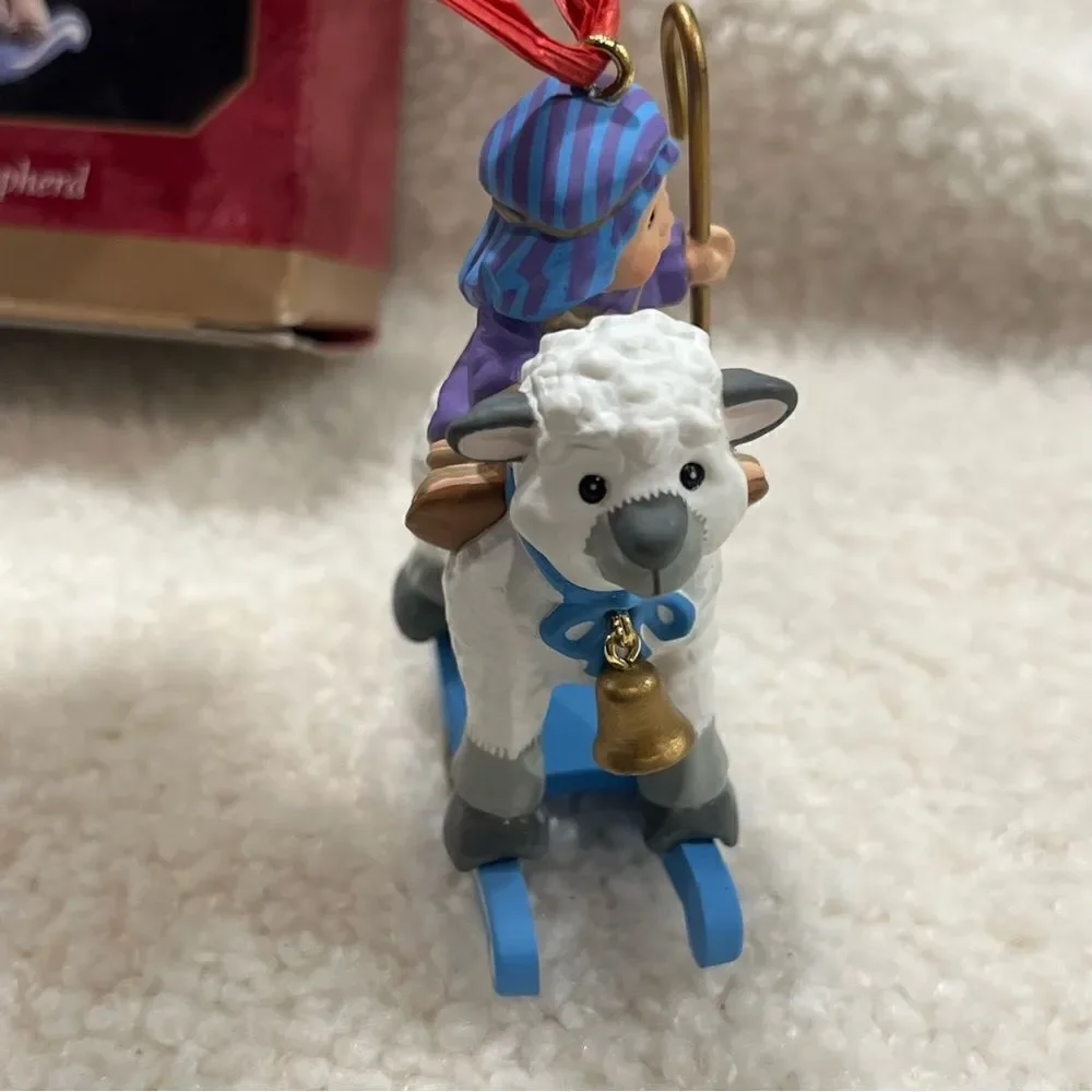 Hallmark Keepsake Playful Shepherd 1997 Christmas Ornament Sue Tague Vintage Box